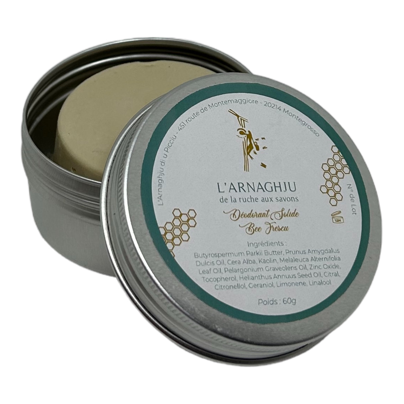 Déodorant solide - Arnaghju di u Picciu 60g