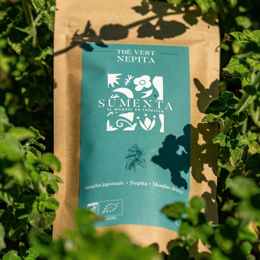 Thé vert Népita - Sencha Japonnais - Menthe Douce de Sumenta Corsica