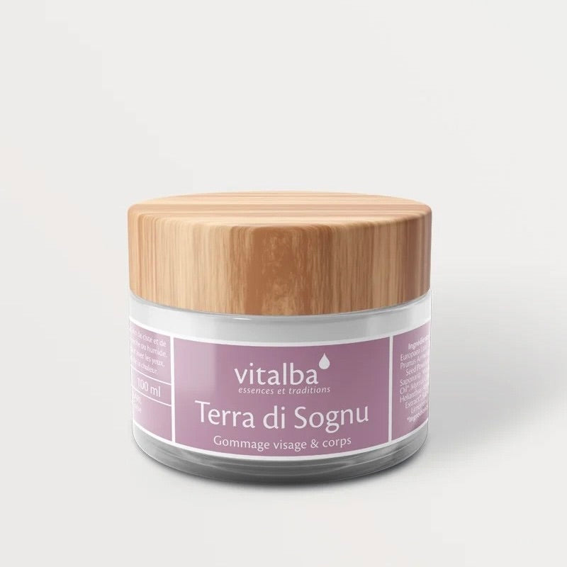 Gommage Visage & Corps Terra di Sognu | Exfoliant Naturel aux Huiles Essentielles Corses VITALBA