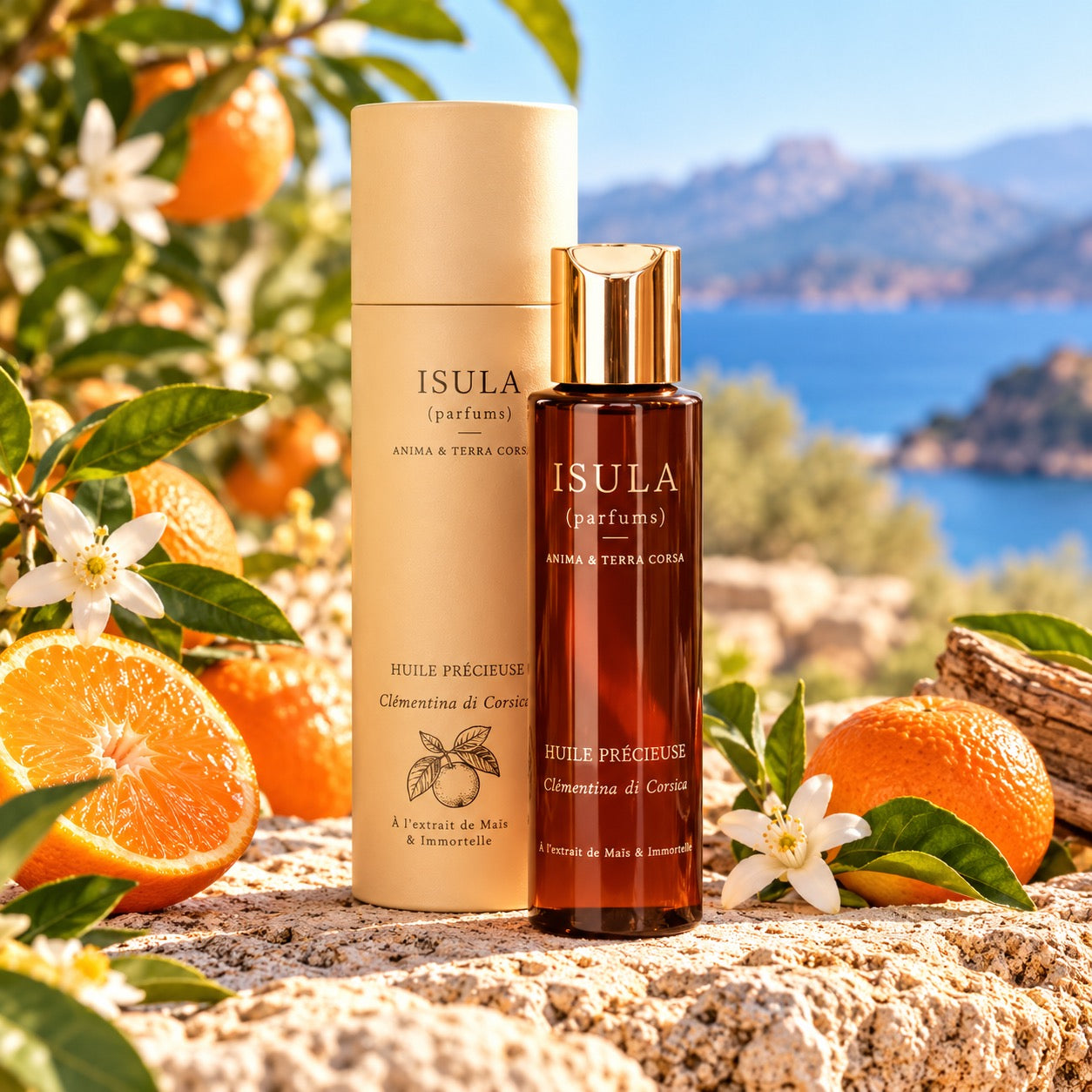 Huile précieuse Clémentine de Corse Isula Parfums 100ml