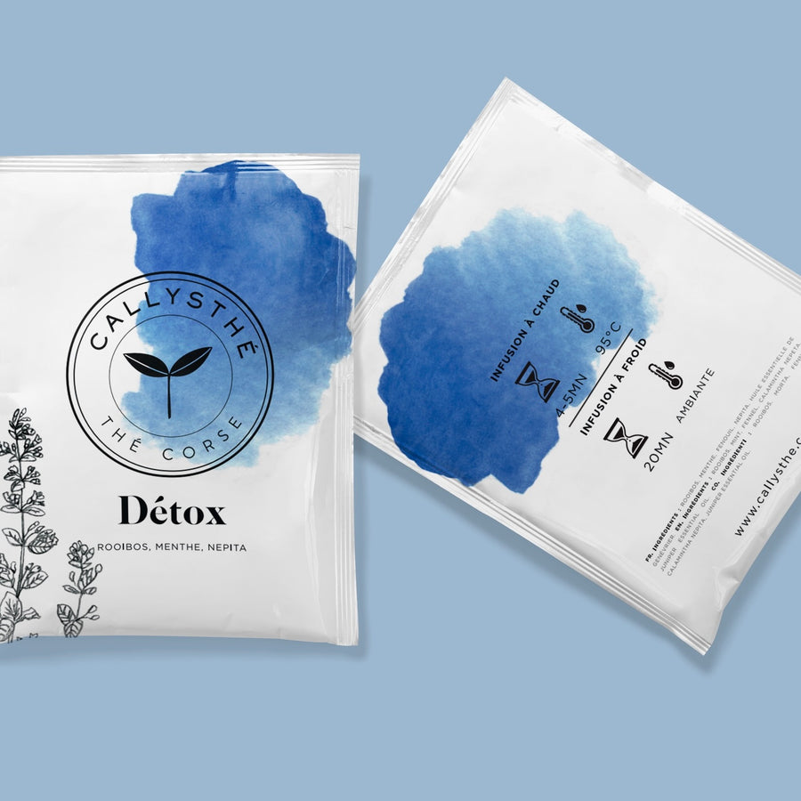 Détox, Rooïbos, Menthe, Népita Callysthé - Boite 20 sachets indivuduels