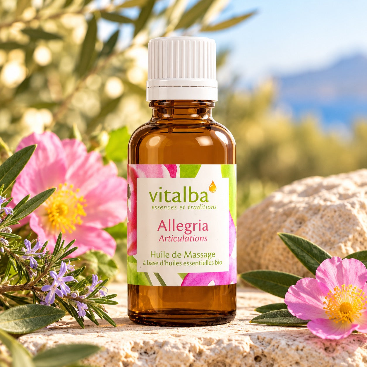 ALLEGRIA – Huile de Massage Articulations Bio | VITALBA 50ml