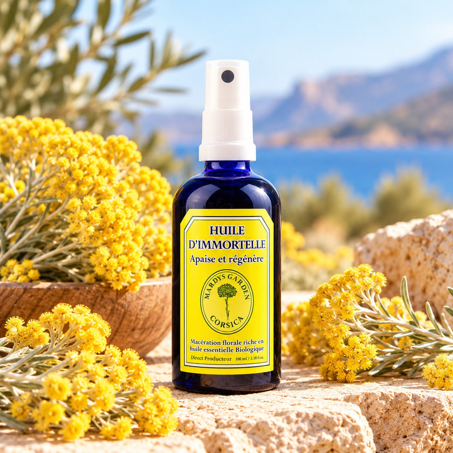 Huile d'Immortelle de Corse Régénère et Apaise - MARDYS GARDEN 50ml ou 100ml