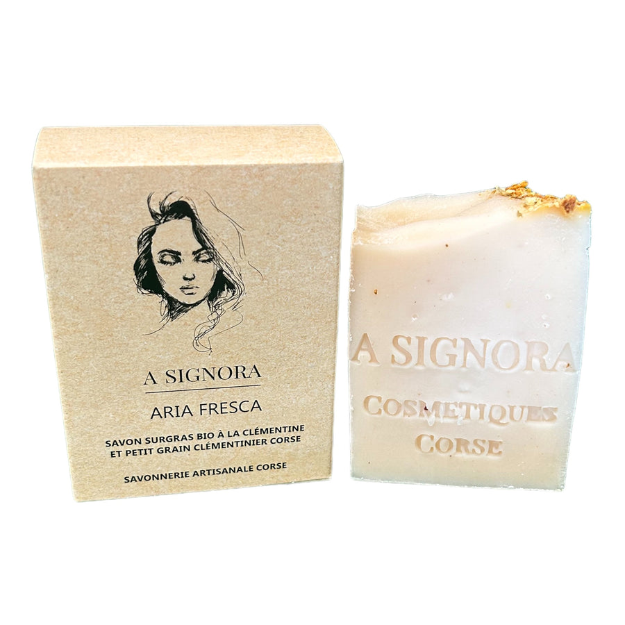 Savon surgras à la Clémentine de Corse ARIA FRESCA 100g