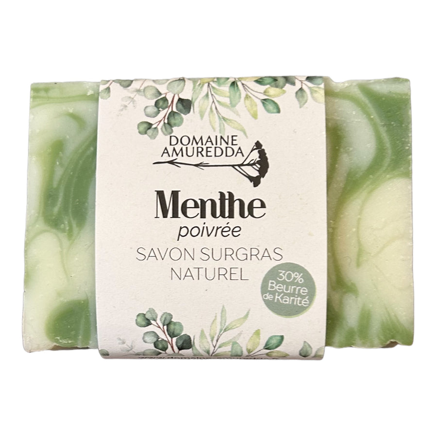 Savon surgras, saponifié à froid Menthe Poivrée de Corse