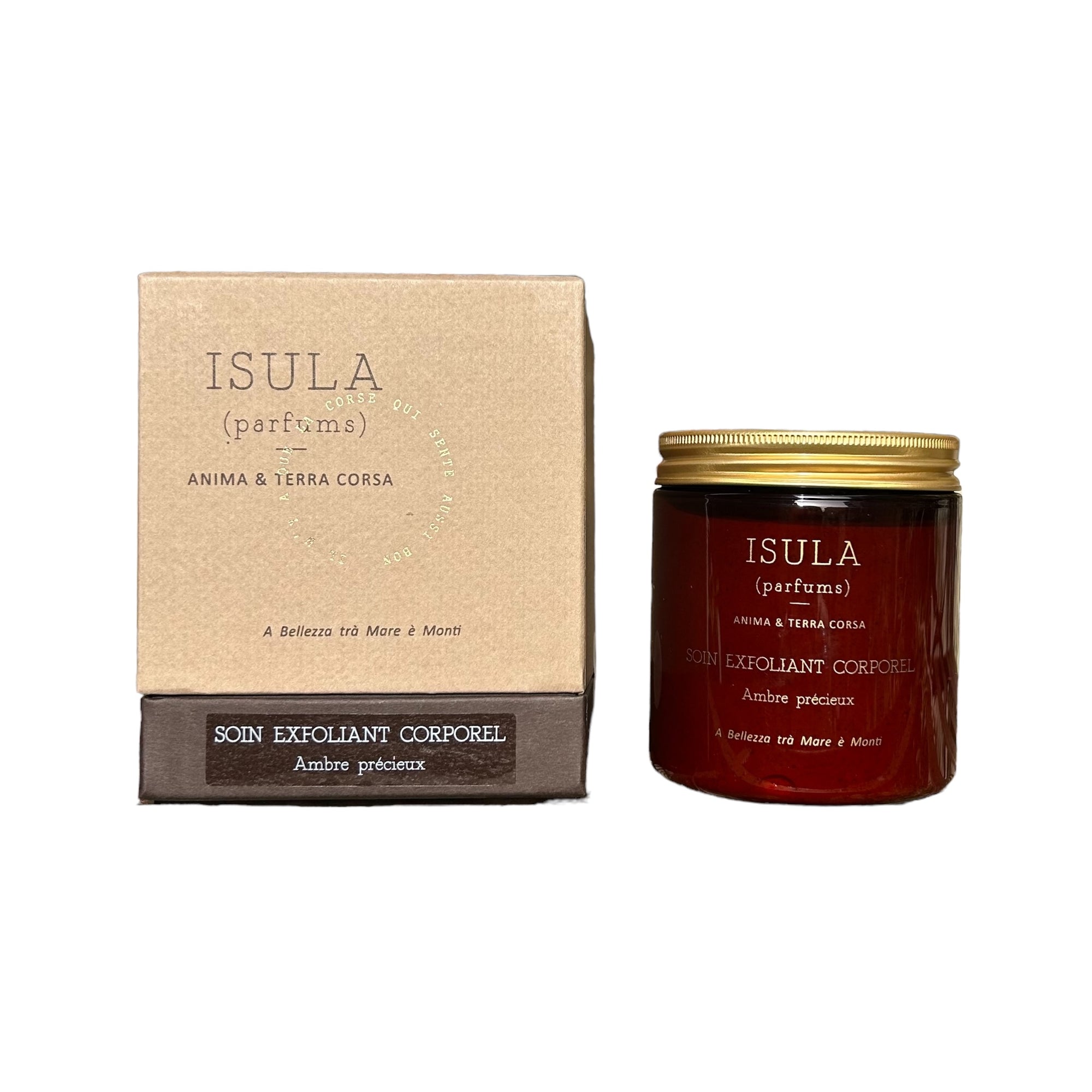 Gommage Exfoliant corps Ambre Précieux Isula Parfums 250ml