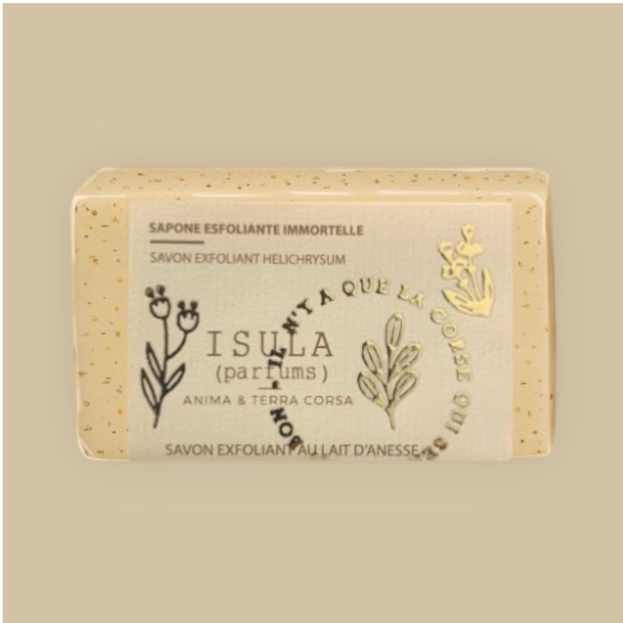 Savon exfoliant Immortelle de Corse et lait d'anesse 100g