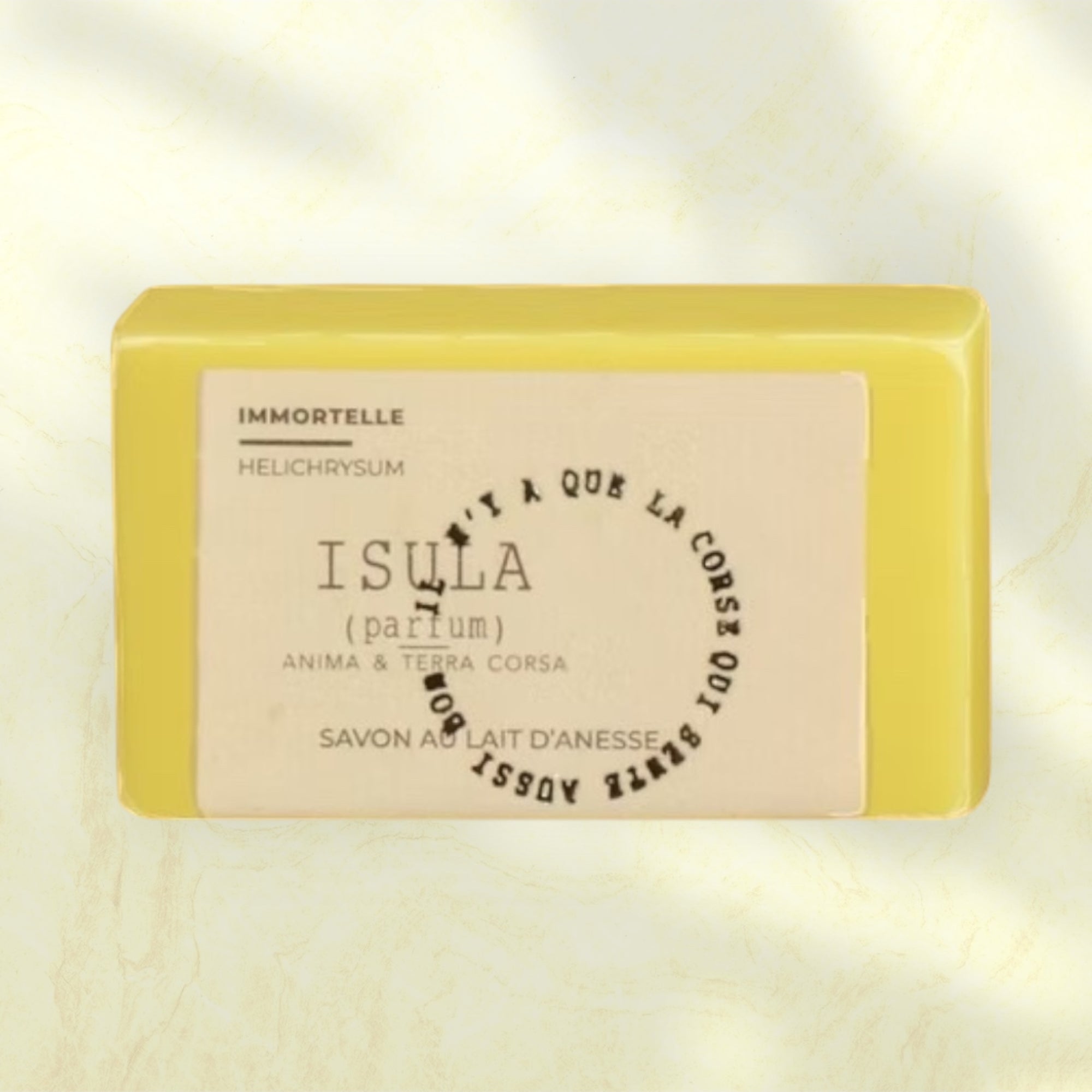 Savon immortelle et lait d'ânesse Isula Parfums 100g