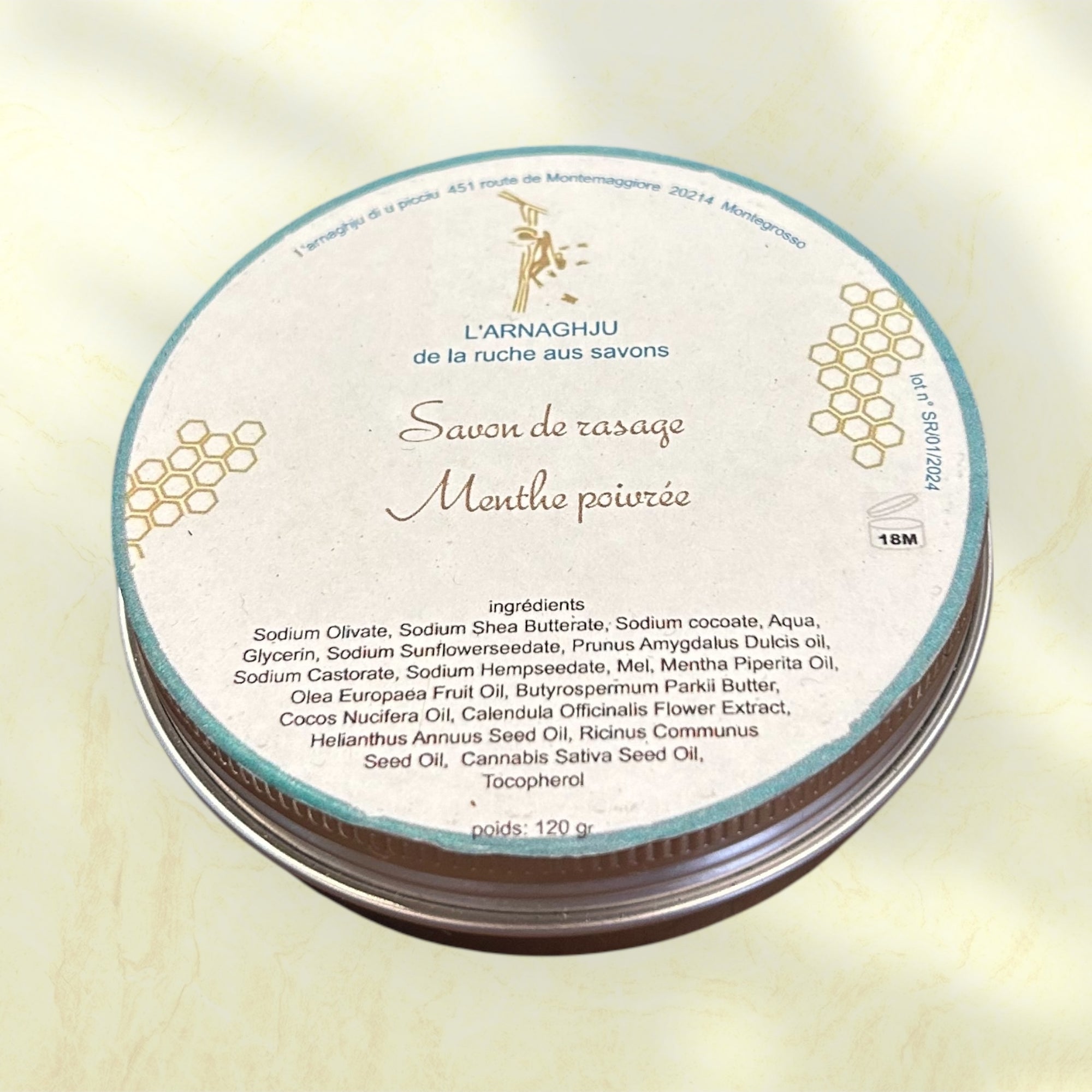 Savon de rasage Menthe poivrée