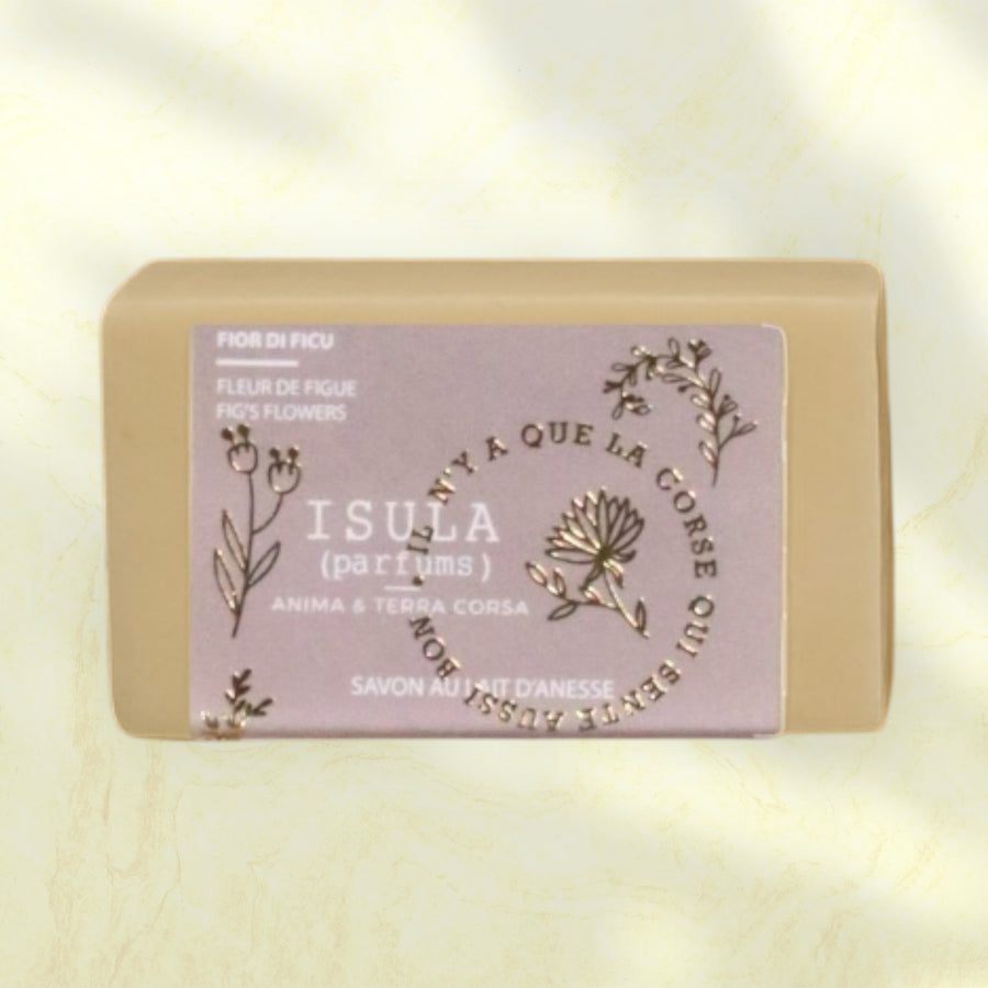Savon lait anesse et Fleur de Figue Isula Parfums 100g