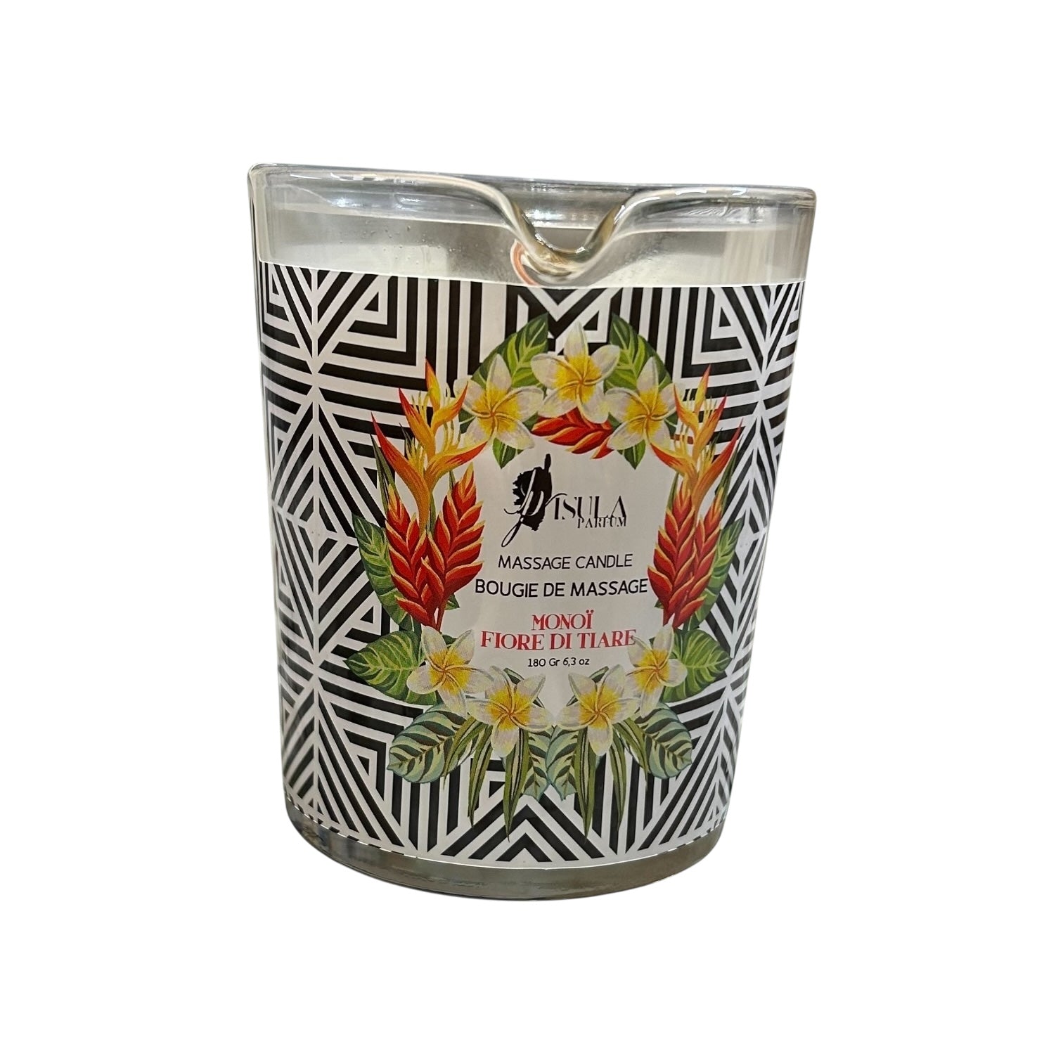 Bougie Parfumée et de Massage Monoï Fleur de Tiaré ISULA PARFUMS
