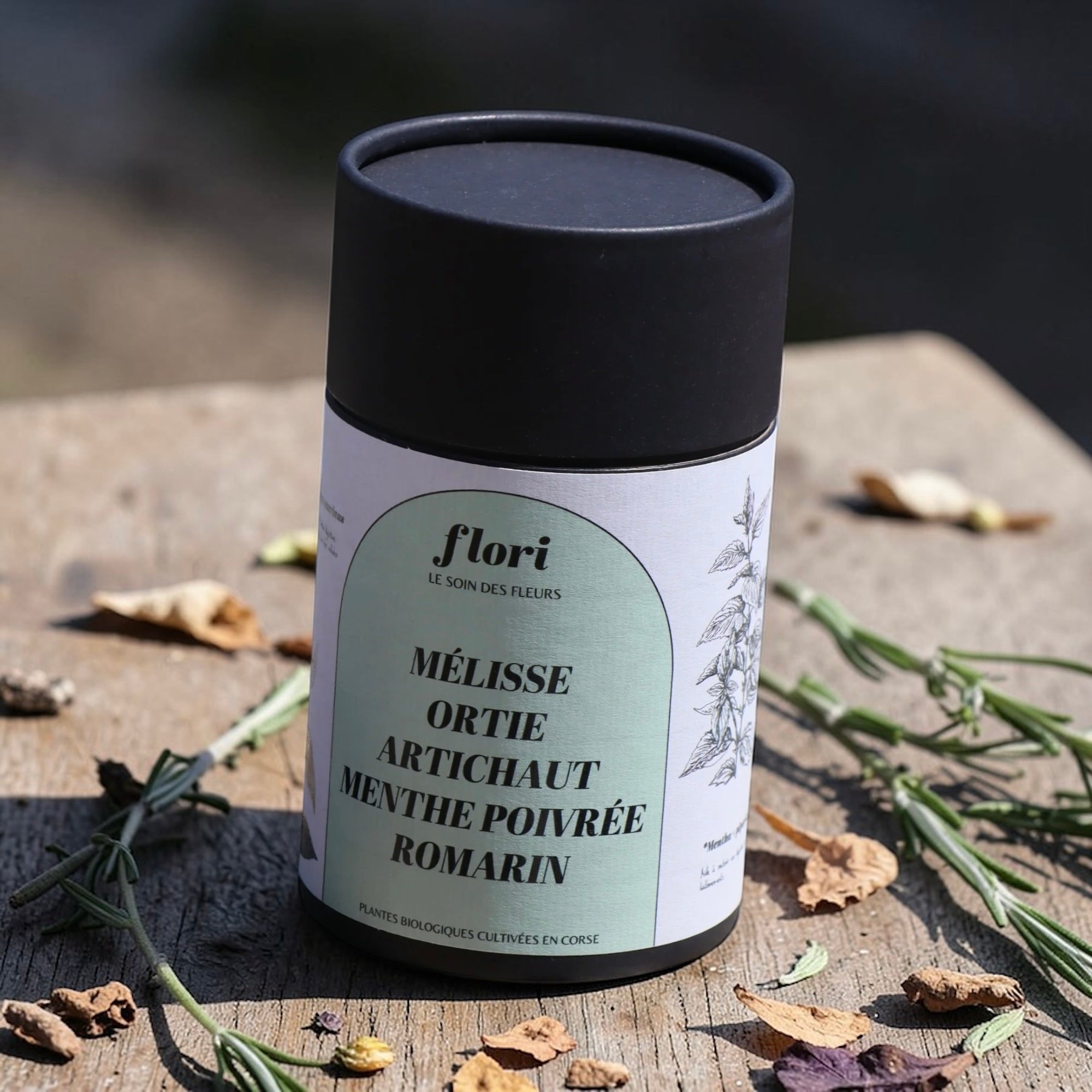 Infusion bio aux 5 plantes de Corse Flori le soin des fleurs 70g