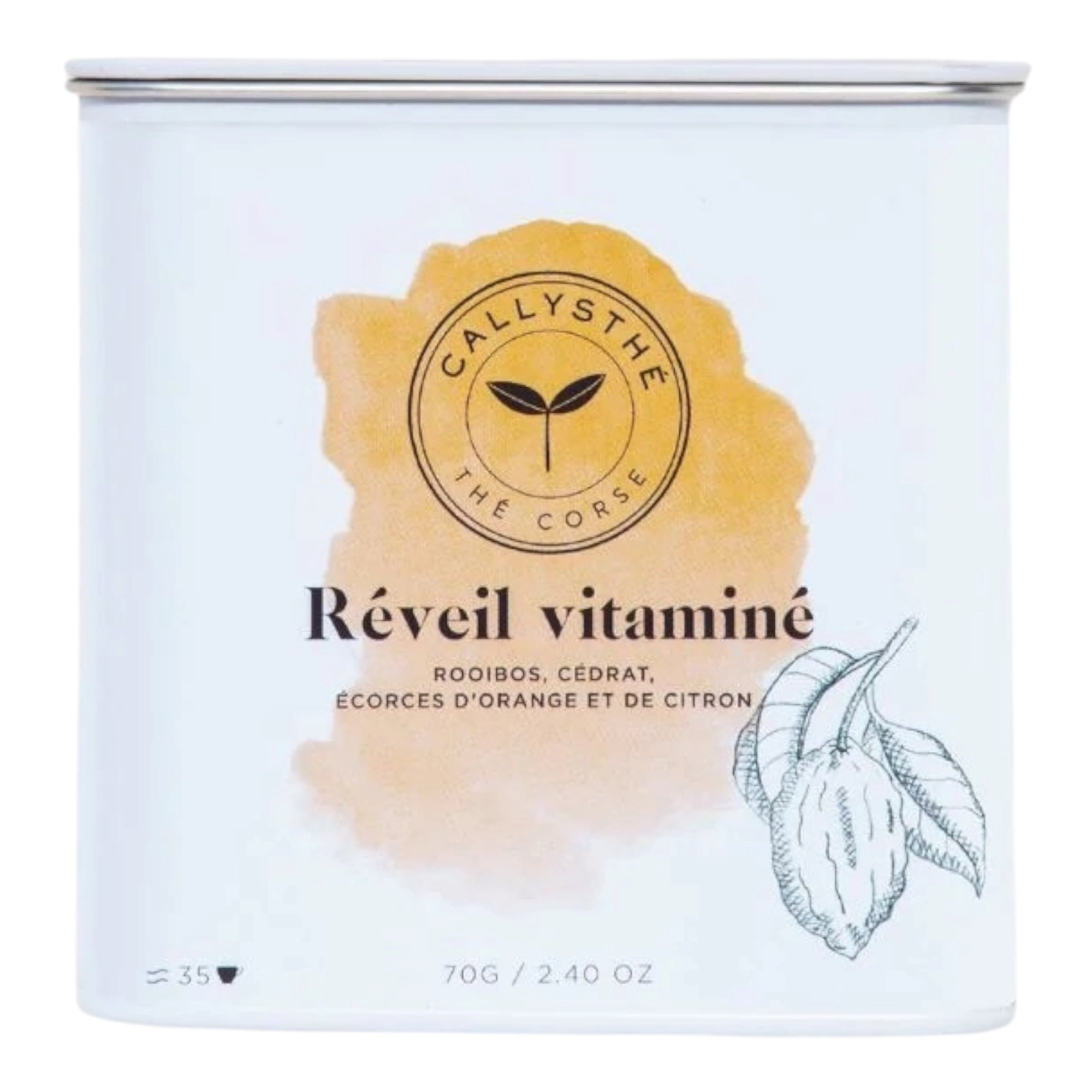 Infusion Réveil Vitaminé Rooïbos Citron Basilic Orange de Callysthé