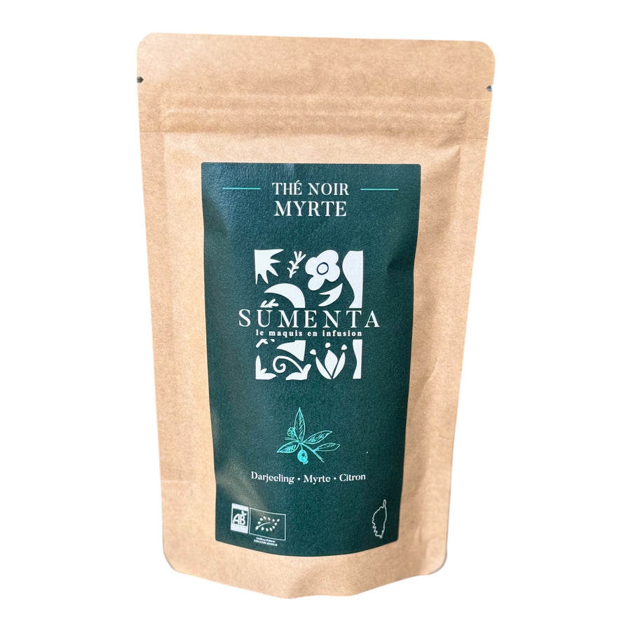 Thé Noir Darjeeling Myrte Thym Citron de SUMENTA Le Maquis en Infusion Bio 50g
