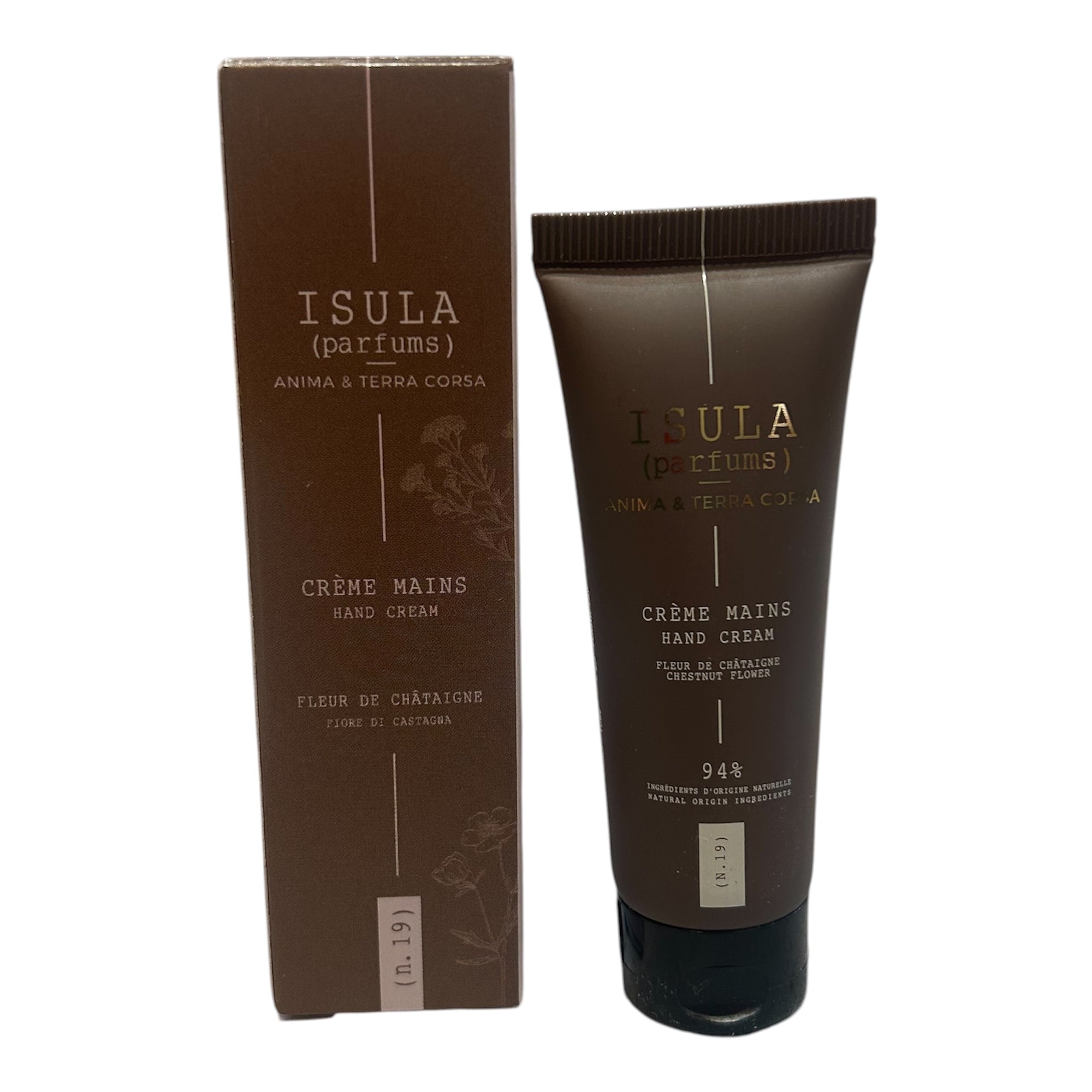 Crème Mains Fleur de Châtaigne 25 ml | Isula Parfums Corse