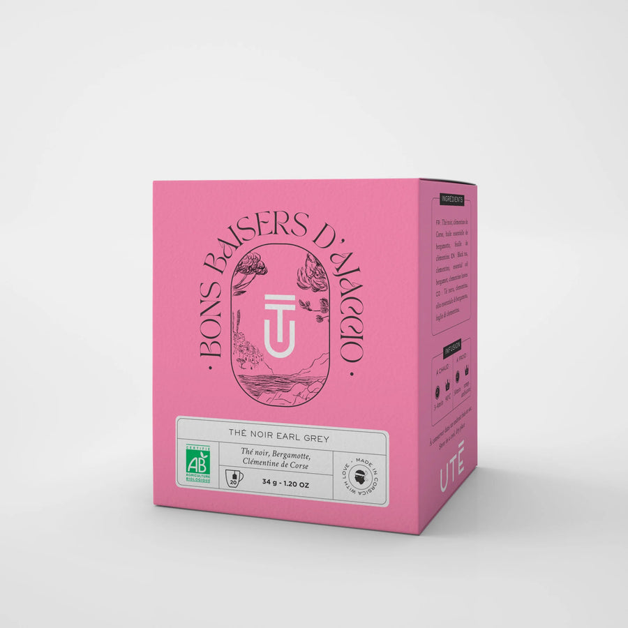 Bons Baisers d’Ajaccio – Thé Noir Earl Grey à la Clémentine de Corse (Bio)