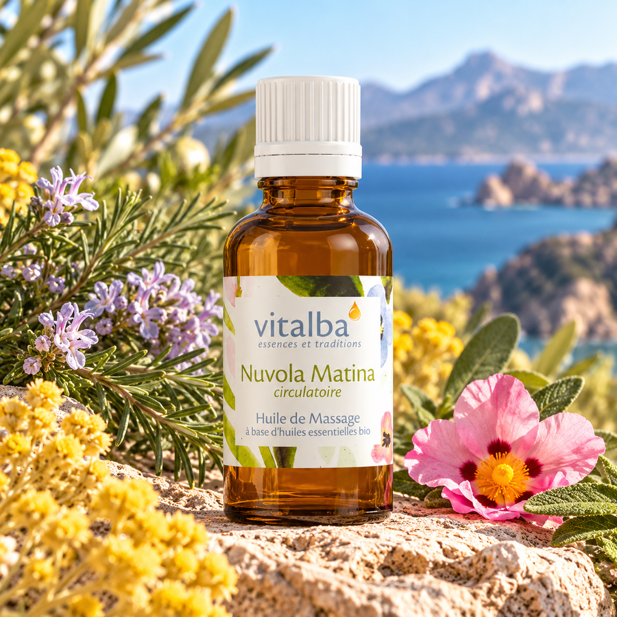 Huile de massage circulatoire Nuvola Matina - Vitalba