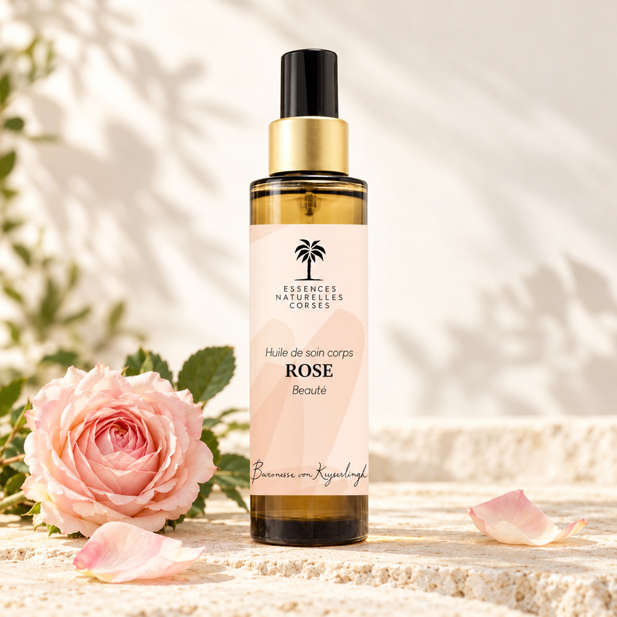 Huile de Beauté à la Rose de Damas 100ml - Jardins de Bordeo