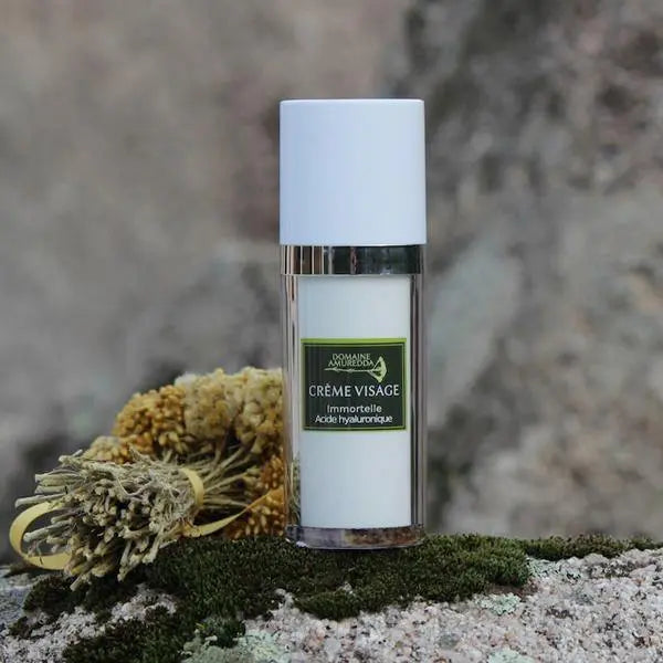 Crème Visage à l'Immortelle et à l'Acide Hyaluronique - AMUREDDA