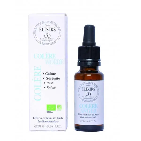 Fleurs de Bach Elixir composé Bio COLÈRE
