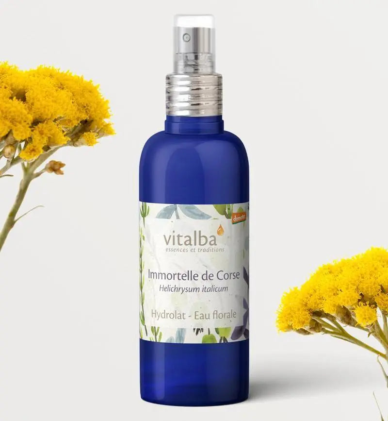 Hydrolat Immortelle de Corse ou d'Hélichryse italienne Bio Demeter