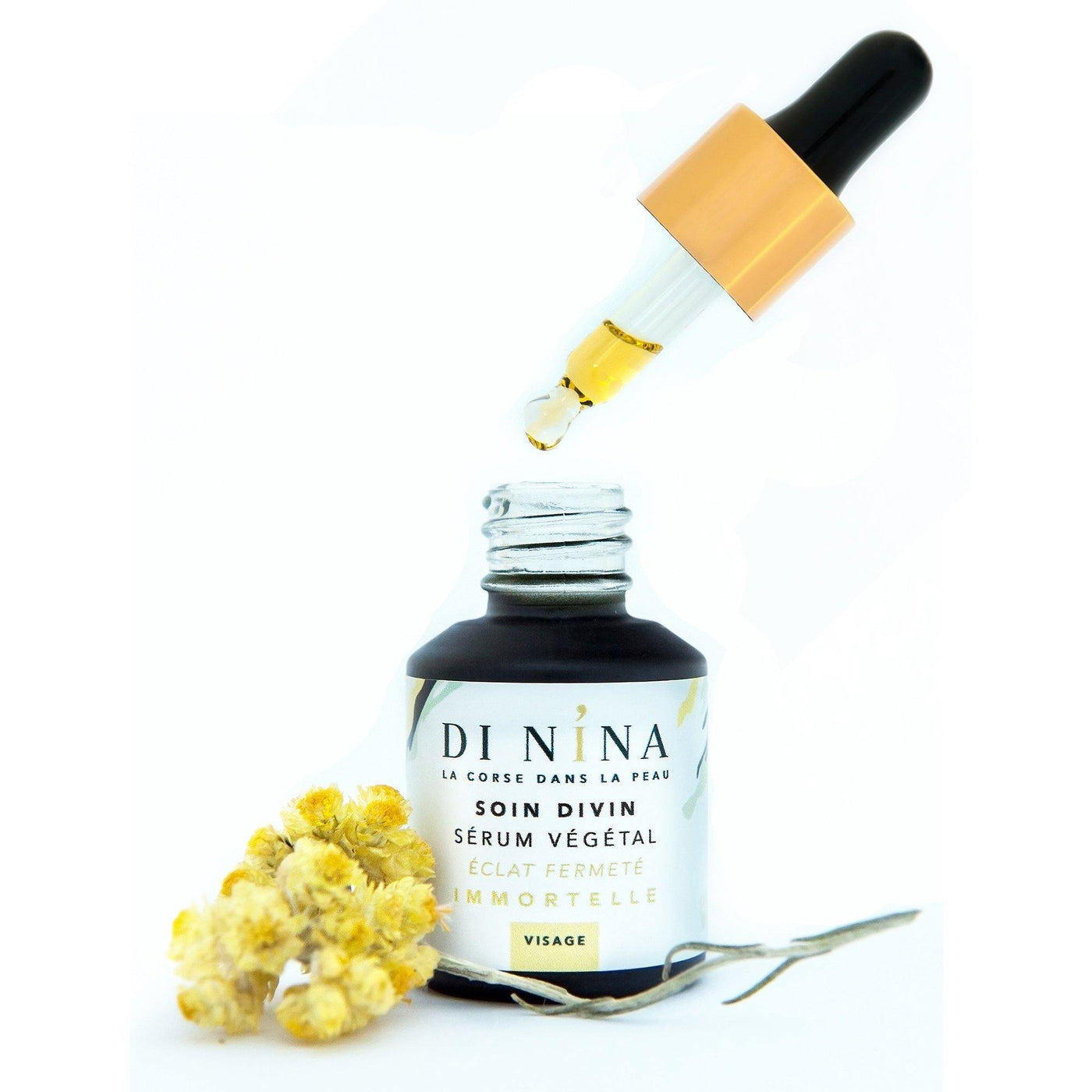 Sérum Visage éclat et fermeté à la fleur d'Immortelle Soin Divin - DI NINA 15ml